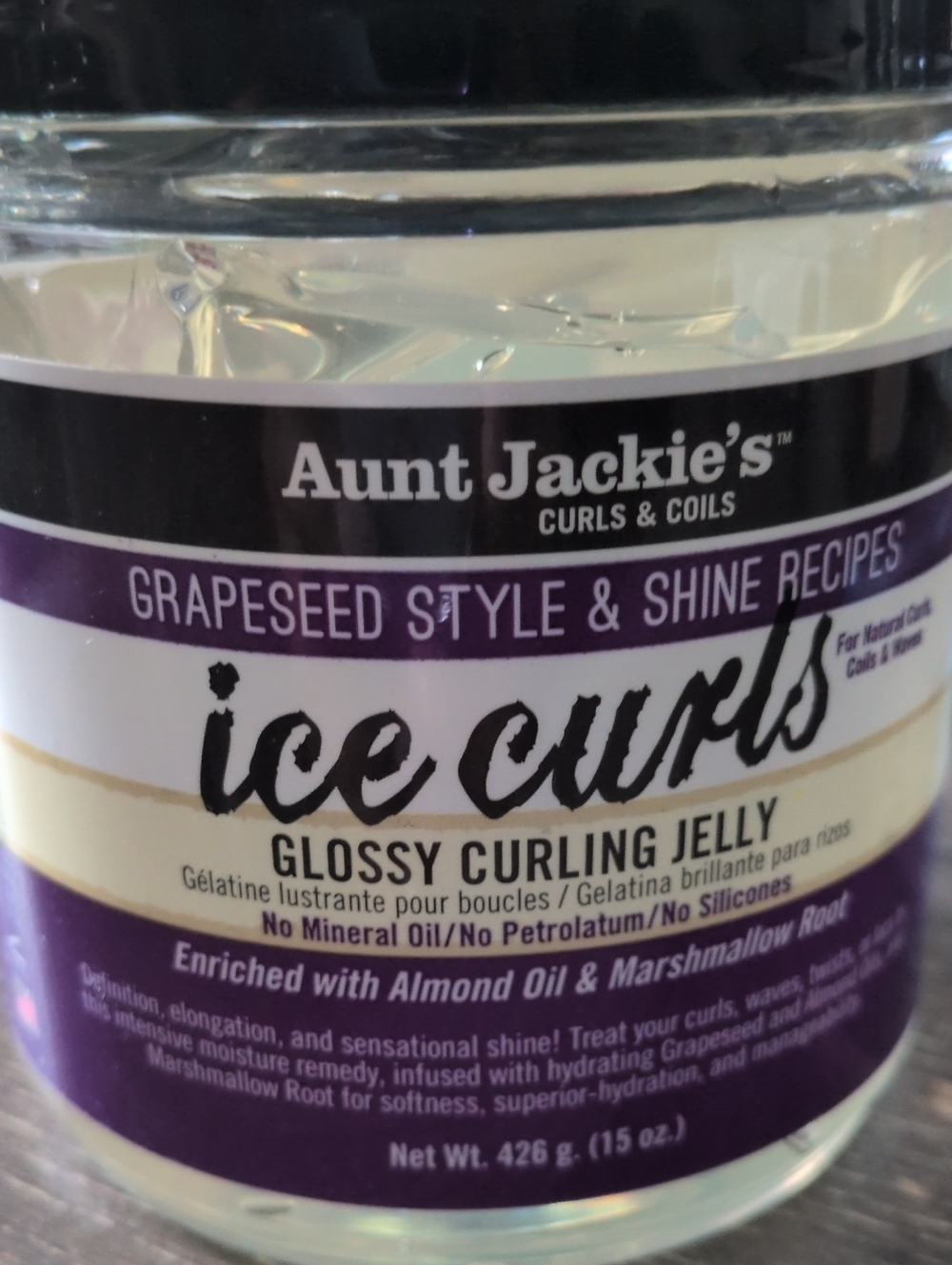 Aunt Jackie's Ice Curls Glossy Curling Jelly - Grapeseed